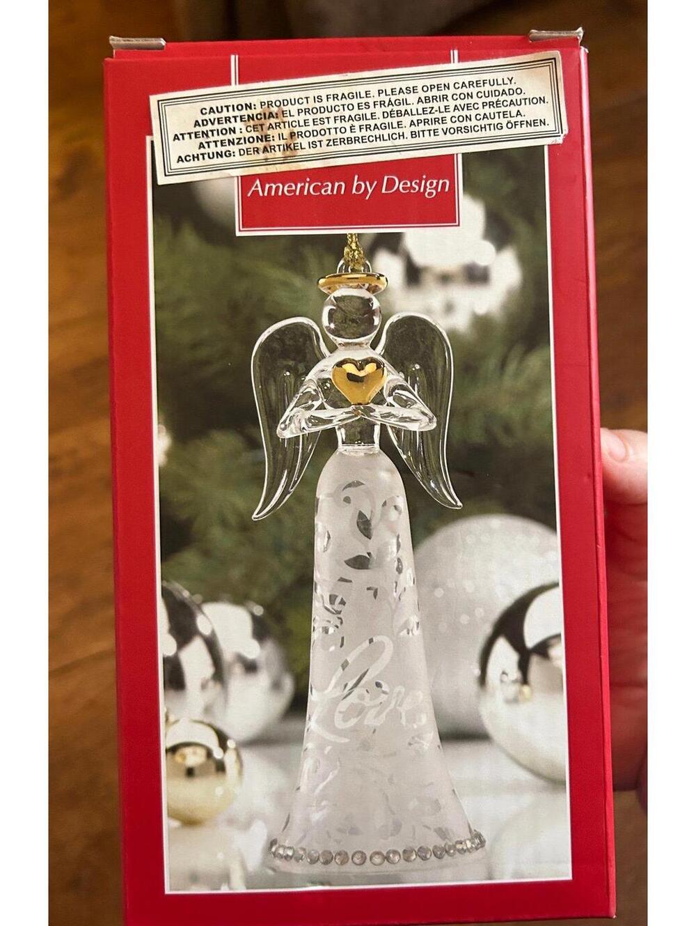 Lenox American by Design Joyous Tidings Love Angel Ornament 6 inch